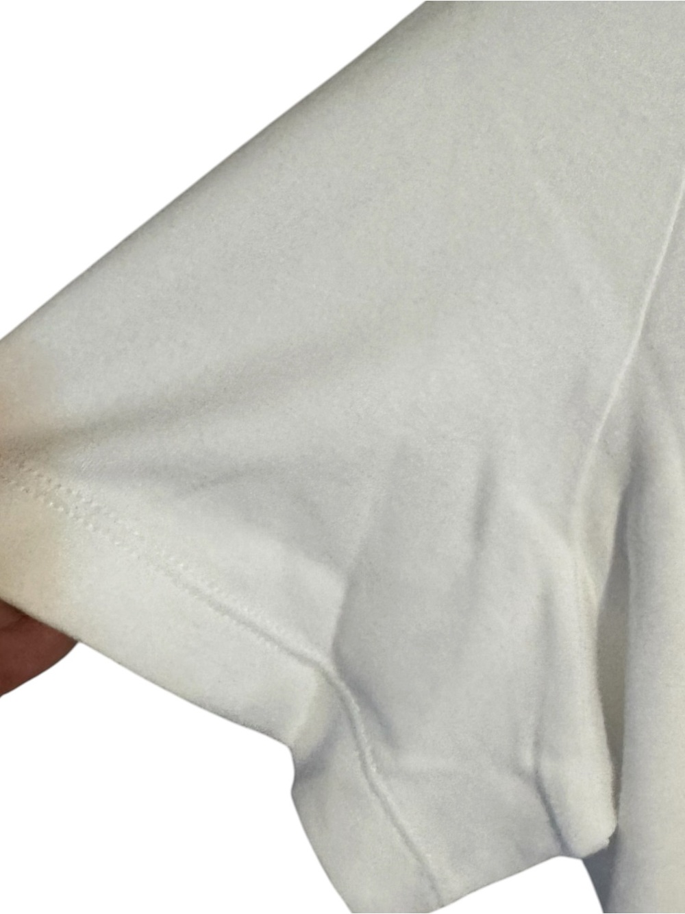 NWT   Kim Rogers White/White 100% Cotton/Easy Care Tee   LARGE   Bin#14 - Picture 2 of 4